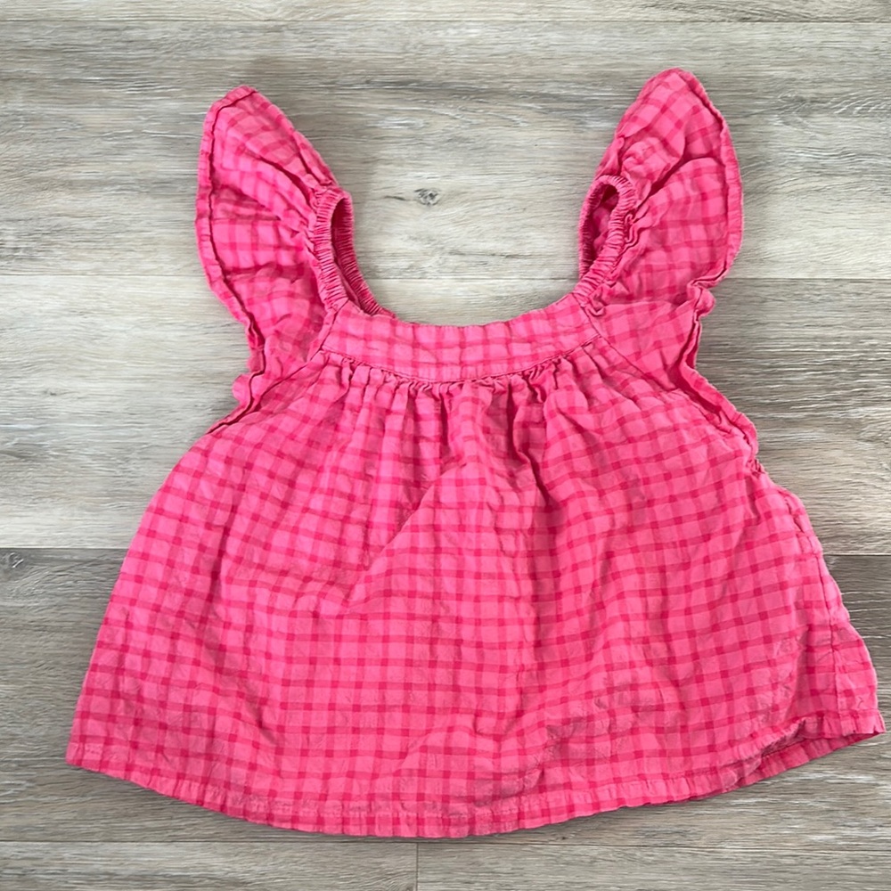GAP Kids Pink Gingham Top